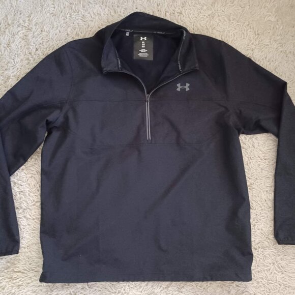 Under Armour Storm Golf Quarter Zip Pullover Men’s XL Black Water Resistant - Picture 1 of 8